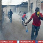 Clashes During A Demonstration Of The Gabonese Opposition To Libreville