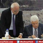 Mahmoud Abbas Sign The Application To Join The International Criminal Court