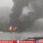 A Huge Blast Comes Out After Derails Crude Oil Train In West Virginia