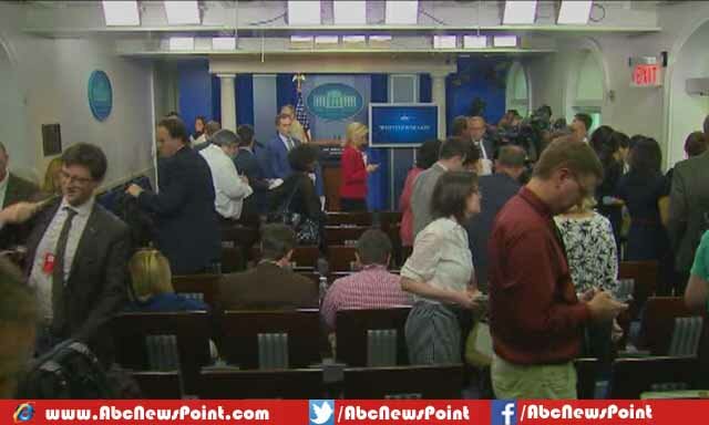 Series of Security Threats; White House Briefing Room Promptly Briefly Evacuated