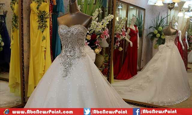 wedding dresses with diamonds
